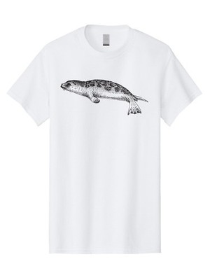 Salamander-Illustration-1 Mens Graphic Tee, 100% Cotton, Casual Summer Wear