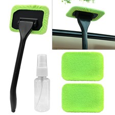 ongfuwu Car Windshield Cleaning Kit Microfiber Pads Spray Bottle