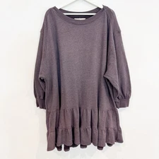 We The Free Sunny Side Balloon Sleeve Tiered Dress Free People Casual Boho Large