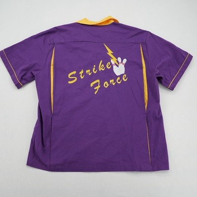 Hilton Vintage Bowling Shirt - Purple and Yellow Size L | eBay