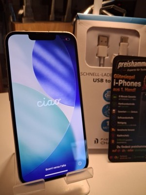 Apple iPhone 13 - 128GB - Weiß + Rechnung + Garantie + Gewährleistung 