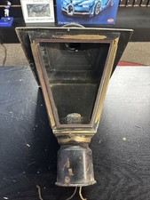 Vintage metalowa lampa ganek brakujące szkło