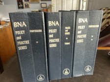 BNA Policy And Practice Series Compensation 1  2, Wages And Hours, 3 Volumes
