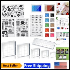 Versatile 22-Piece Acrylic and Silicone Stamping Tool Set for Creative Crafts