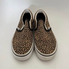 Vans Leopard Print Slip-Ons Kids Size 3