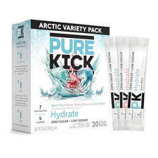 Pure Kick Arctic Variety Pack 30ct Hydrate Drink Mix Electrolytes USA IMPORT NEW