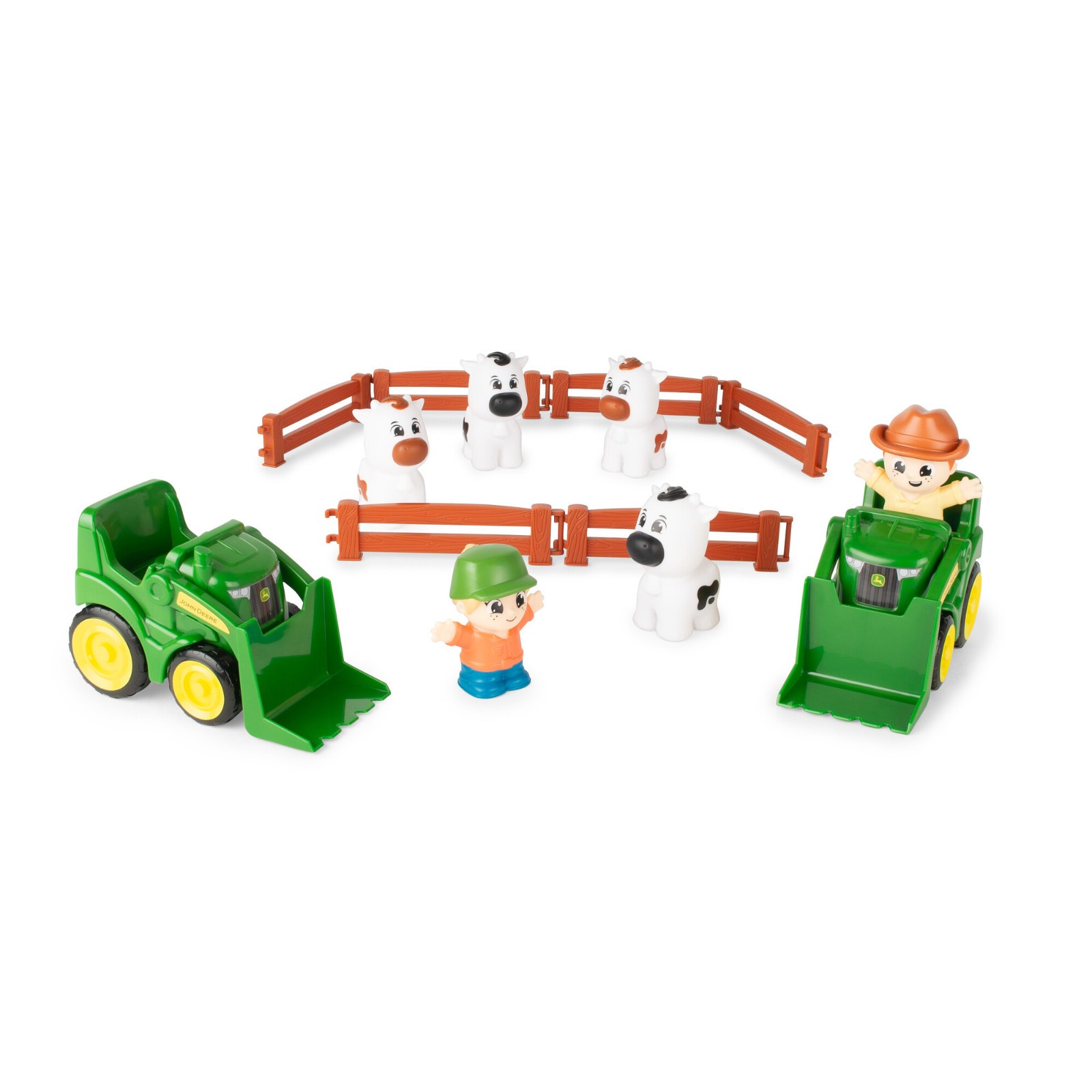 TOMY 47669 Johnny Tractor The Cows are Out playset John Deere Kids toddler toy