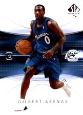 2004-05 SP Authentic #89 Gilbert Arenas Washington Wizards