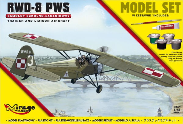 Mirage Hobby 848092 - 1:48 R.W.D.-8 PWS(Trainer a.Liaison plan vers (Model Set)