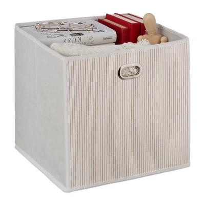 Aufbewahrungskorb Badkorb Bambusbox Faltkorb faltbar 4 Stück 28 l Badkörbchen - Bild 1 von 4