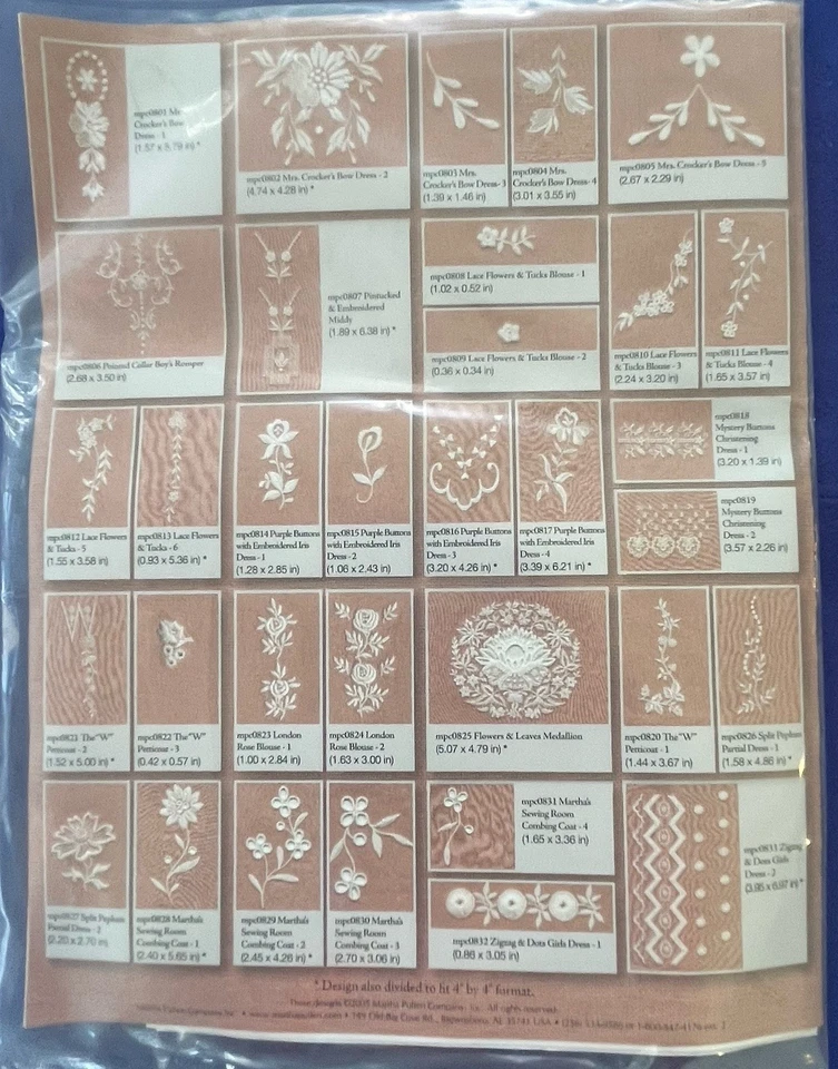 New OOP Martha Pullen Vintage Collection V 2 DISK 1 CD 33 Machine Embroidery - Image 4 of 4