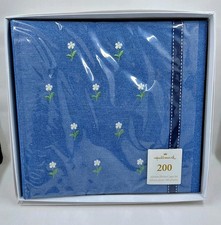 Hallmark Photo Album Denim Daisies Photo Safe 200 Picture Capacity NEW W/Box