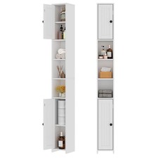 Tall Slim Bathroom Storage Cabinet with 2 Doors,Adjustable Shelves,7.87''L 7....