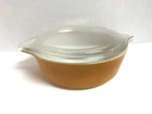 Vintage Pyrex Gold Covered Dish with Lid 1 Pint