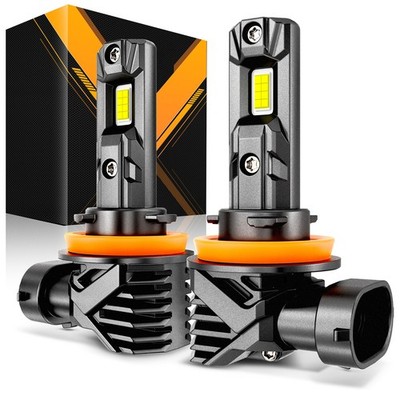 AUXBEAM H11 H9 LED Headlight High Low Beam Super Bright 6500K White 90W 25000LM