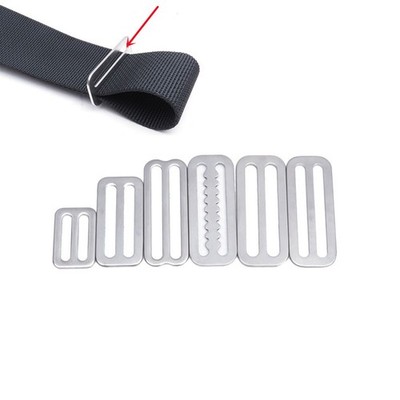 Schiebeschnalle Clip leicht Ring Schieber Retainer Silber