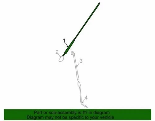 ANTENA DE RADIO GM 2004-2011 ORIGINAL, PIEZA NUEVA OEM, NÚMERO DE PIEZA 96460481 Foto 2 de 4