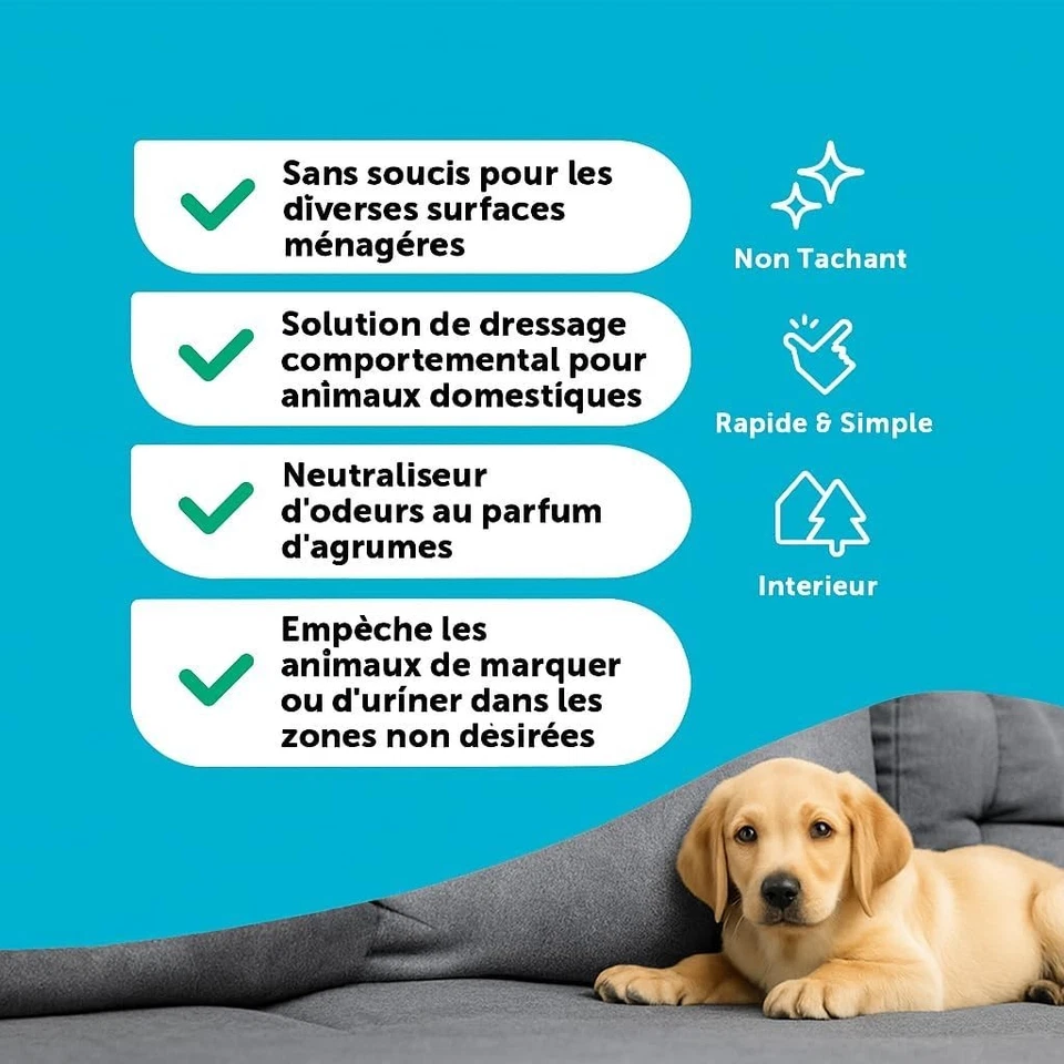 Urine Stop Intérieur Chien 500 Ml - Photo 3/3