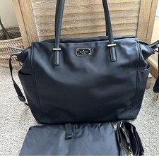 Authentic Kate Spade Black Diaper Bag With Changing Pad
