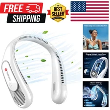 Neck Fan, Hands Free Bladeless Neck Fans Portable Rechargeable, 6000 mAh Batt...