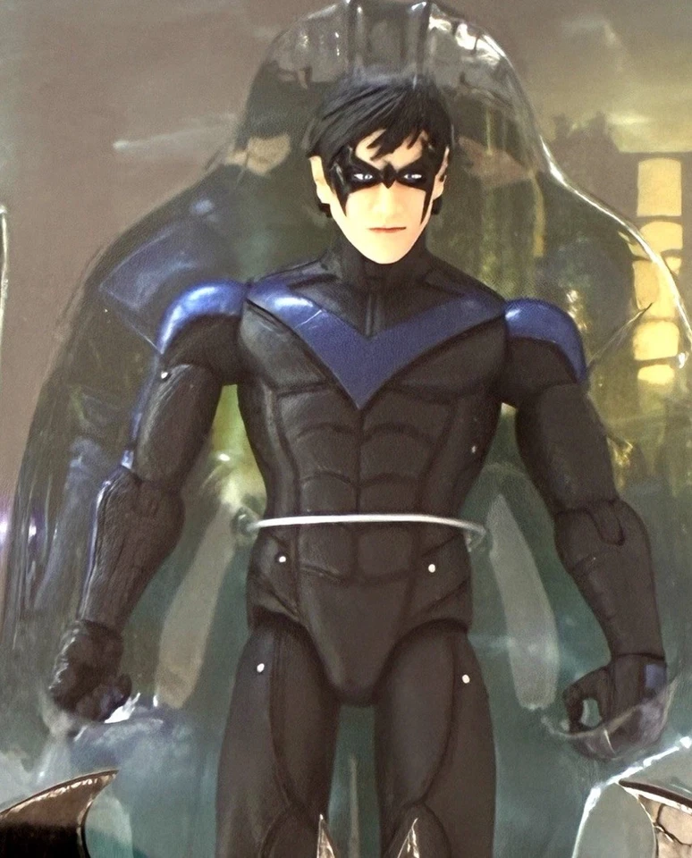 NIGHTWING - Figura de acción Batman Arkham City Serie 4 DC Collectibles ¡Sin usar, en caja!!! Foto 2 de 3