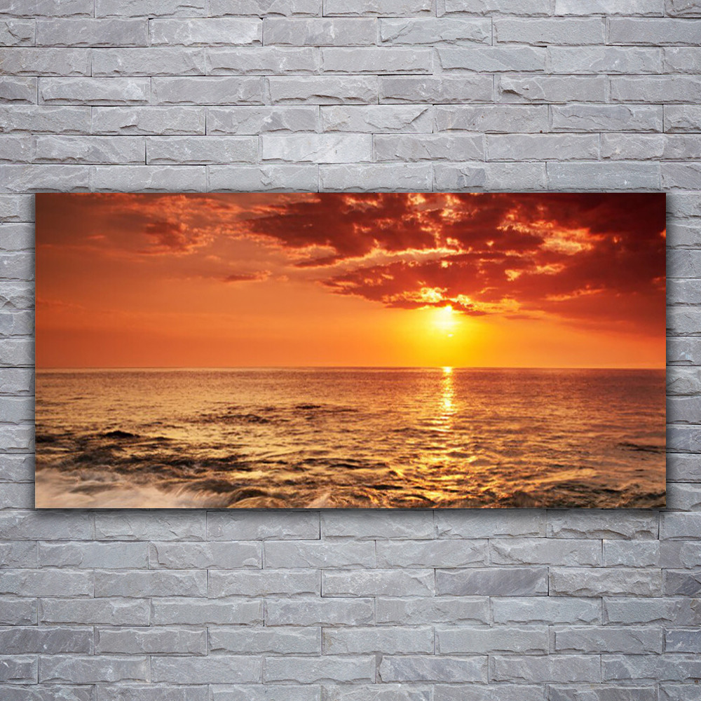Tableau acrylique 120x60 paysage mer pour illuminer une pièce sombre
