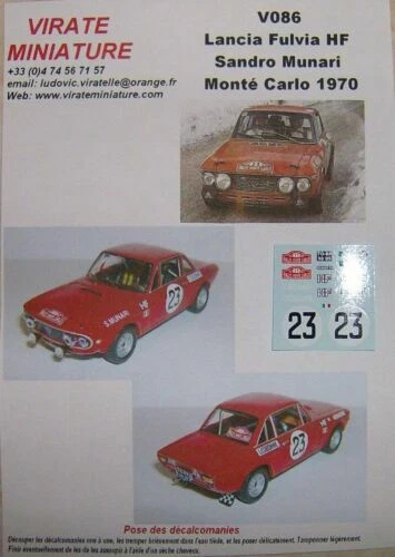 Modellini statici di auto da corsa Scala 1:43 per Lancia