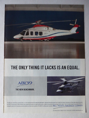 10/2004 PUB BELL AGUSTA AEROSPACE AB139 EXECUTIVE HELICOPTER ORIGINAL ANZEIGE