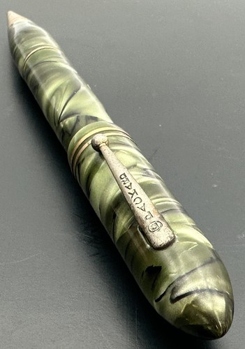 Combinación de pluma estilográfica y lápiz vintage Green Packard Duripoint 14 k nuevo en caja - Imagen 8 de 15