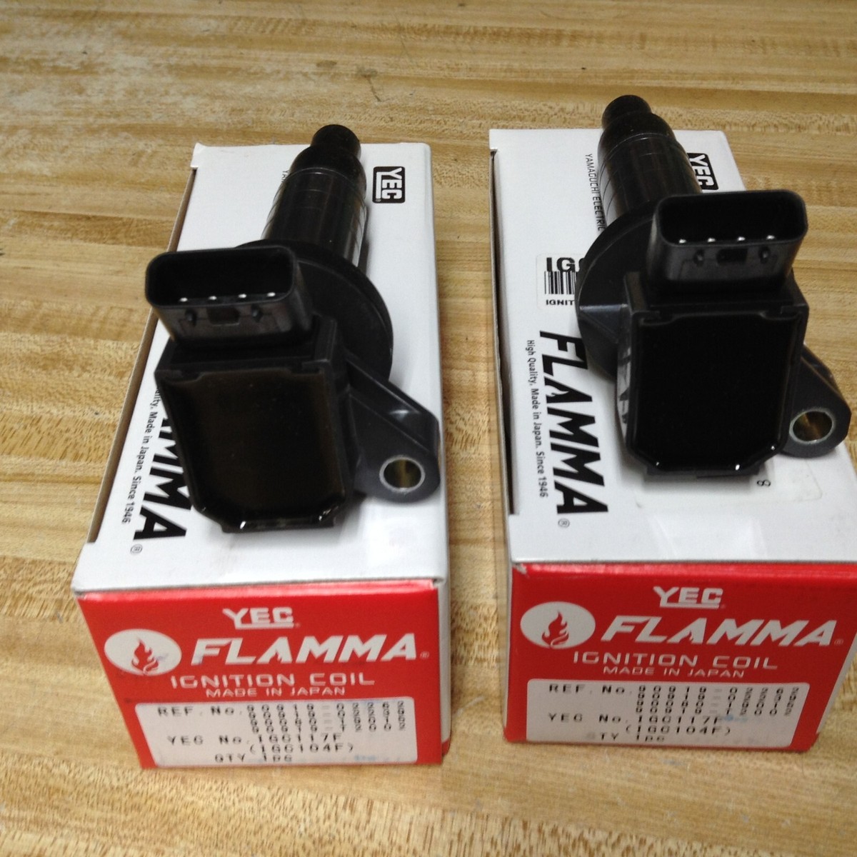 2 Ignition Coils YEC IGC117F (DENSO 673-1300) TOYOTA Corolla