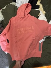 ESSENTIAL FEAR OF GOD CORAL HOODIE S,M,L,XL,XXL 