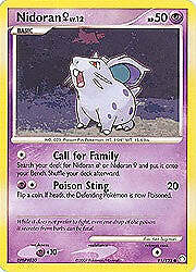 Pokemon Mysterious Treasures-Nidoran Card 91/123