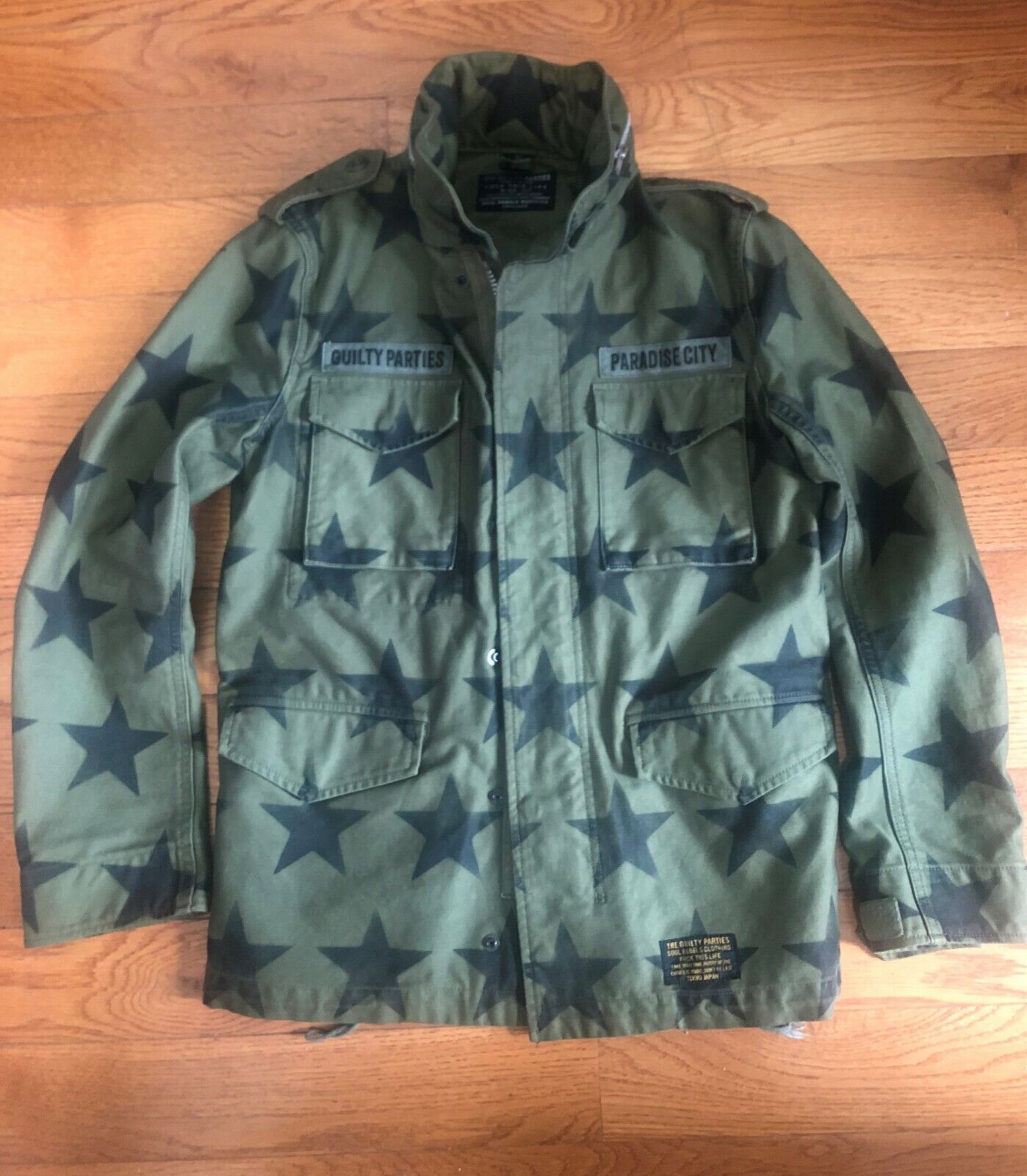 Wacko Maria star M65 field Jacket 36 (S) Green