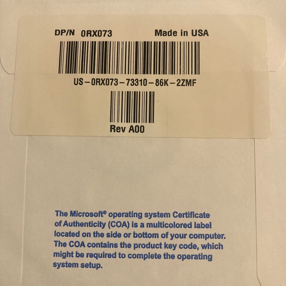 Dell Microsoft Windows XP Professional SP2 Operating System, Service Pack 2 - Image 2 of 2