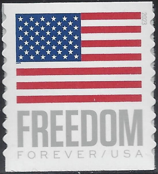 US Forever Stamps 2023 US Flag Freedom Scott #5788 APU coil single