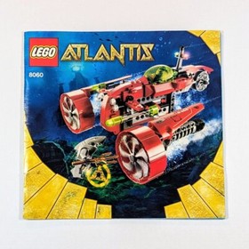 Lego Atlantis 8060 Typhoon Turbo Sub 2009 Instruction Manual Booklet ONLY