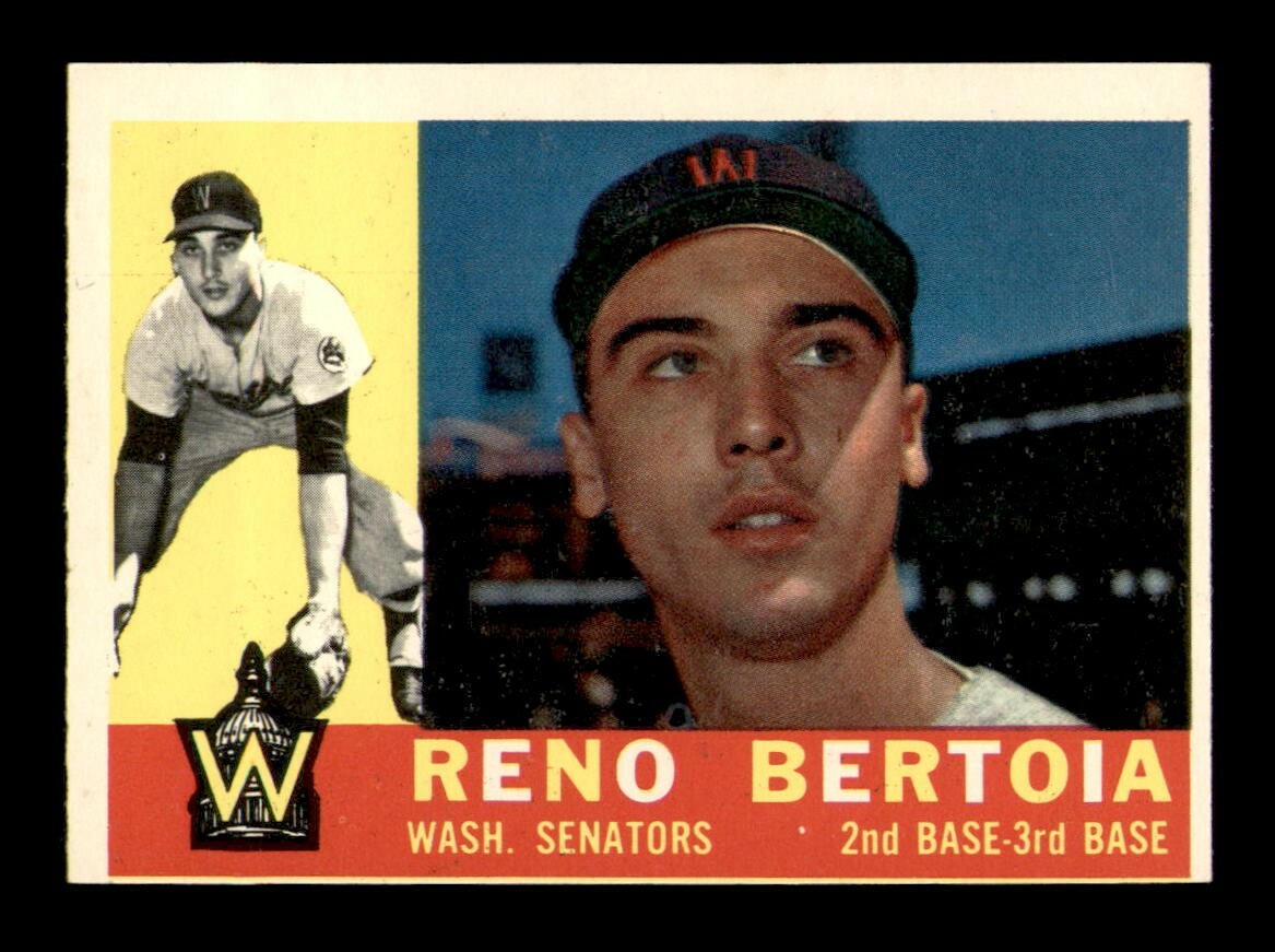1960 Topps #297 Reno Bertoia EX-MT Baseball Card OBGcards