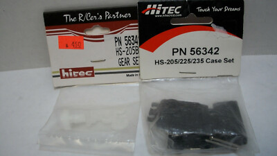 HiTec HS205BB Servo Gear Set AND #56342  Servo Case   1ea.   NIB