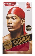 Kiss Red Durag Silky Satin Red Extra Long Tails 12 Pack 