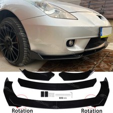 For Toyota Celica GT GTS Coupe Gloss Black Front Bumper Splitter Spoiler Lip Kit