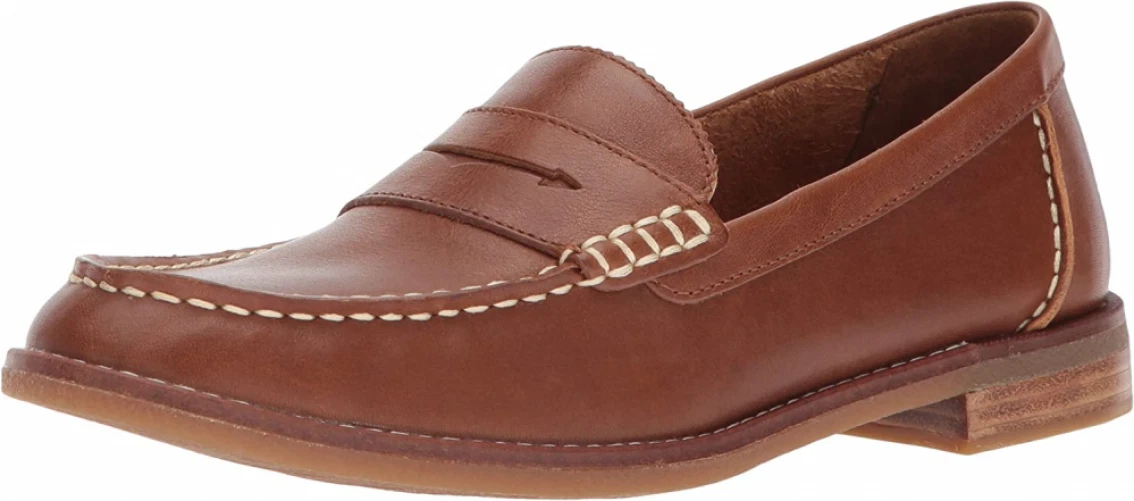 Sperry seaport best sale penny loafer green