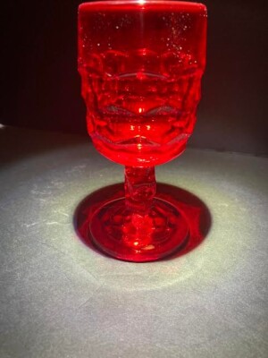 Vintage Viking ruby Red Wine Glasses