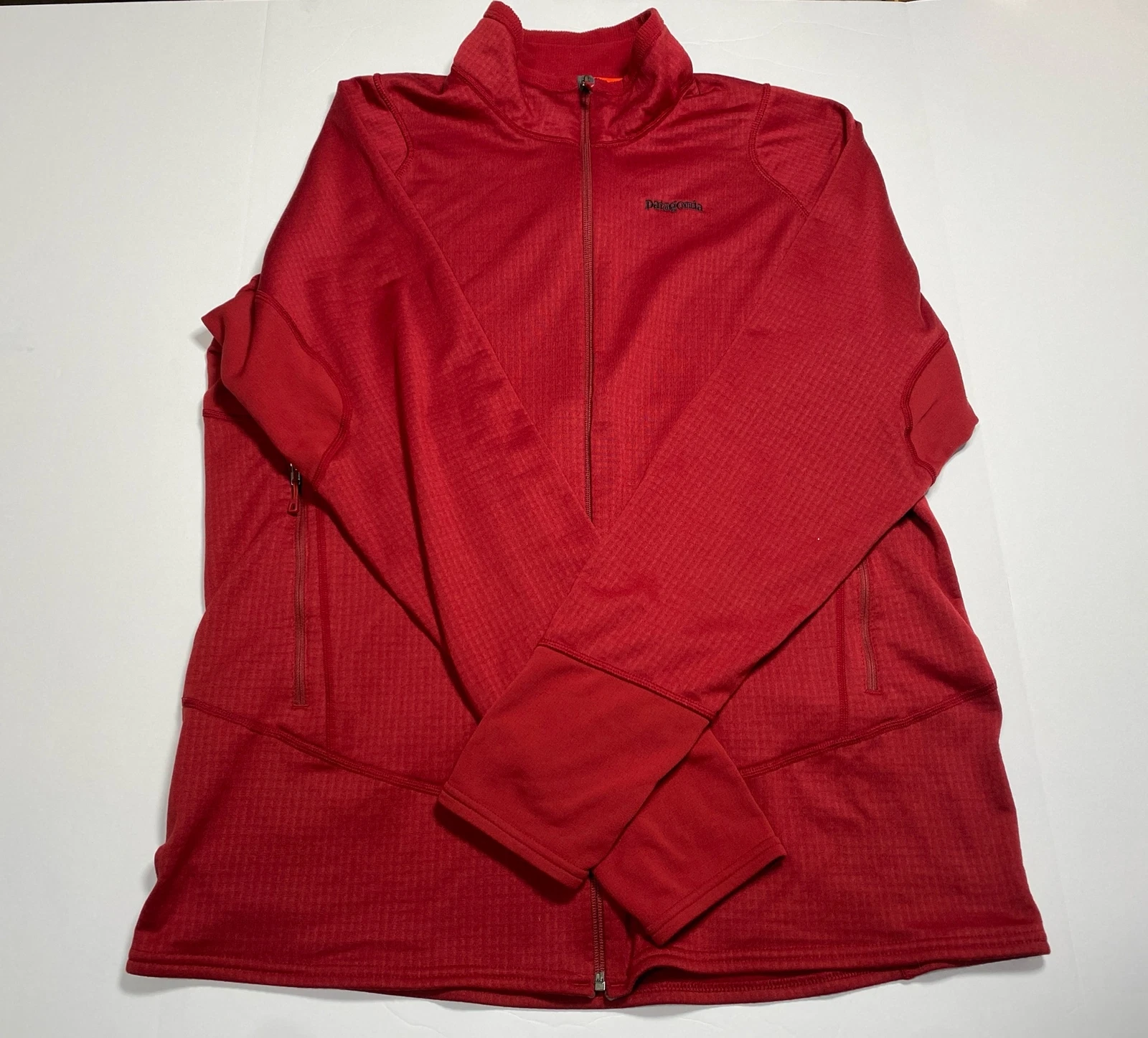 patagonia r1 regulator full zip thumb holes grid 