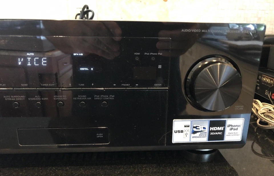 Pioneer VSX 821-K 5.1 Channel 110 WPC Receiver Remote Manual Open Box Bundle - Image 4 of 4