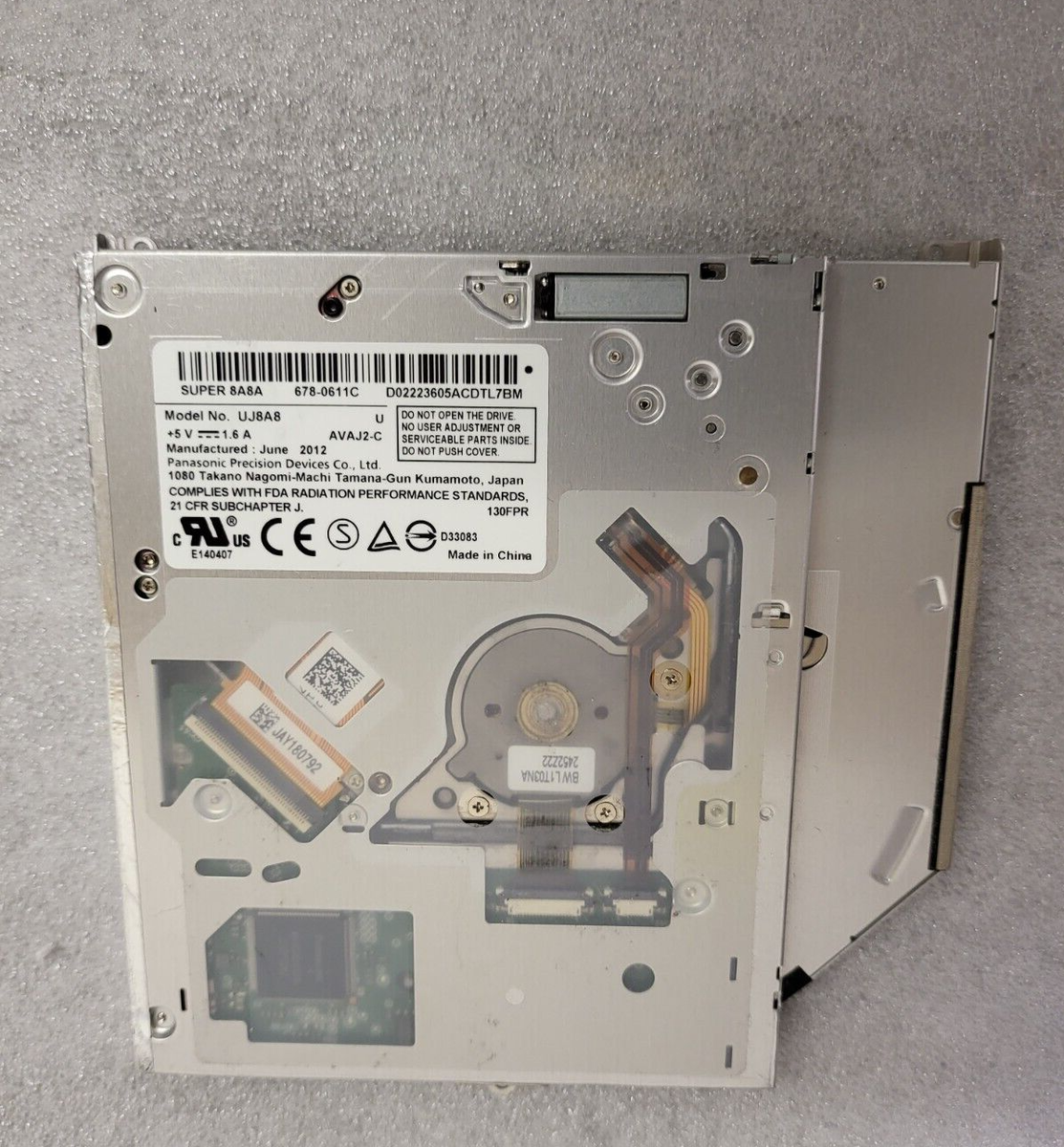 OEM!! APPLE MACBOOK PRO A1278 LATE 2011 SERIES CD DVD OPTICAL