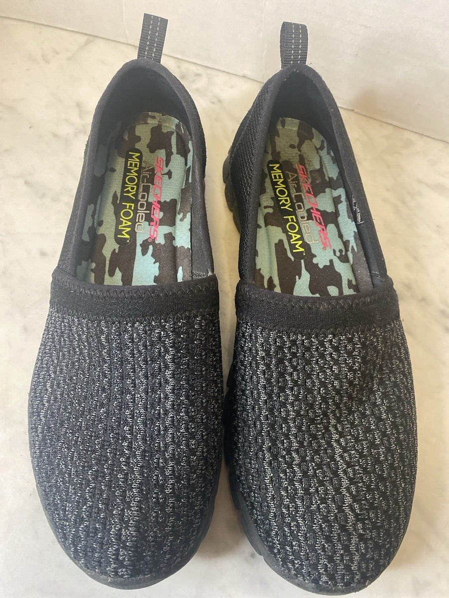 Skechers EZ Flex Air Cooled Slip On Sneaker Comfort Shoes Women's Black  23400