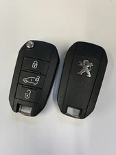 GENUINE PEUGEOT 3 BUTTON REMOTE FLIP KEY FOB PARTNER EXPERT TESTED 9809825177