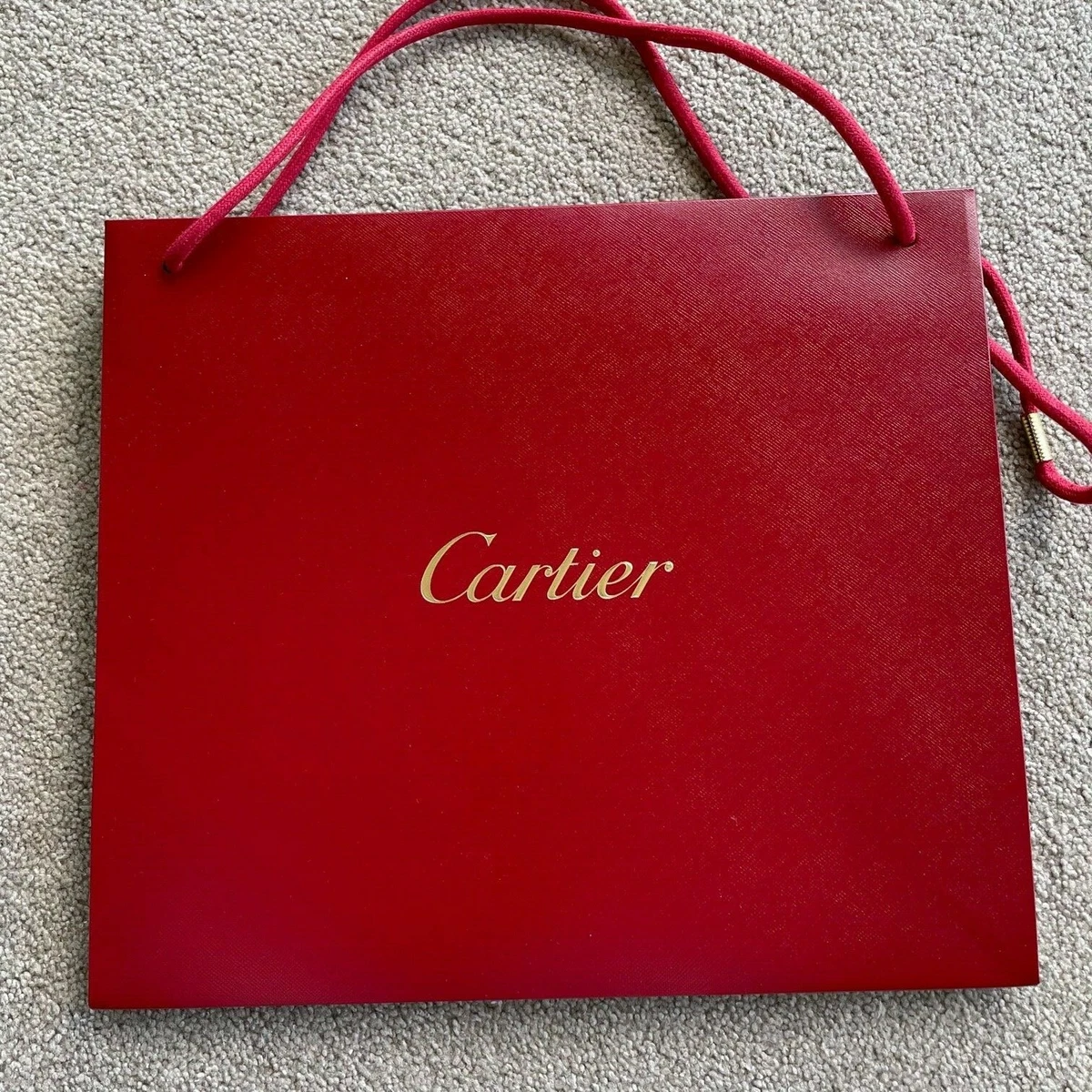 CRL1002323 - Top handle bag small model, Panthère de Cartier - Black  calfskin, gold finish - Cartier