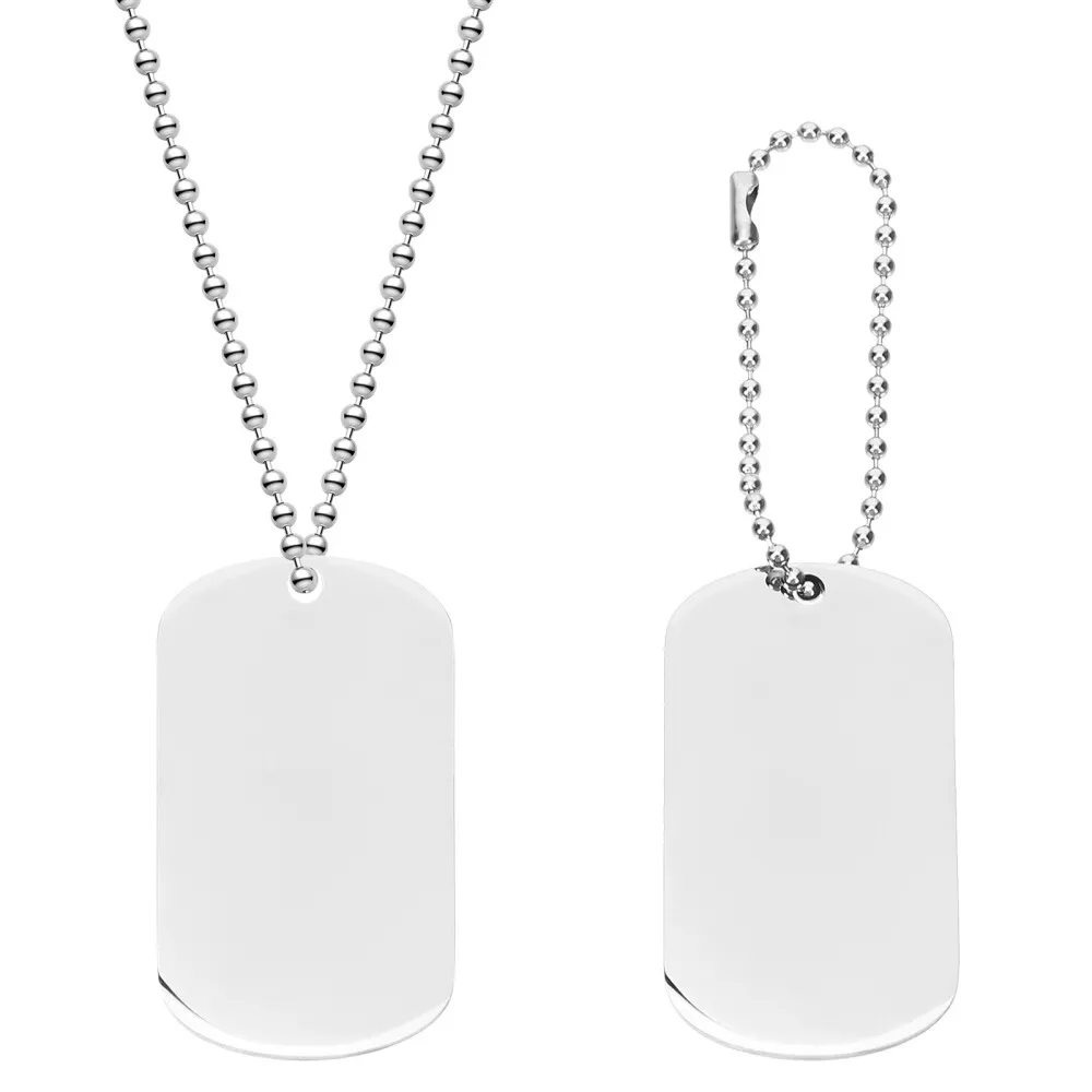 dog tag chains Cool Dog Tags Necklace Style Pendant Stainless Steel Pendant