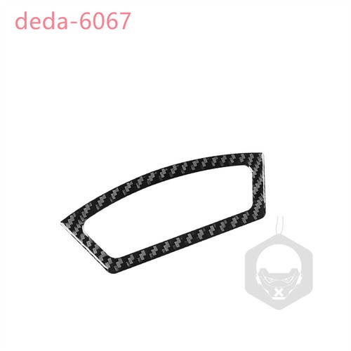 Cubierta de anillo de caja de almacenamiento reposabrazos de puerta interior de fibra de carbono para Dodge Durango 2004-09 - Imagen 6 de 11